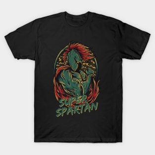 Super Spartan Artwork Warrior Michigan State T-Shirt